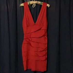 Sexy red dress